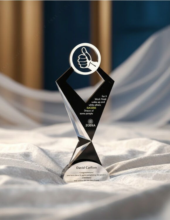 Thumbs Up Trophy Award