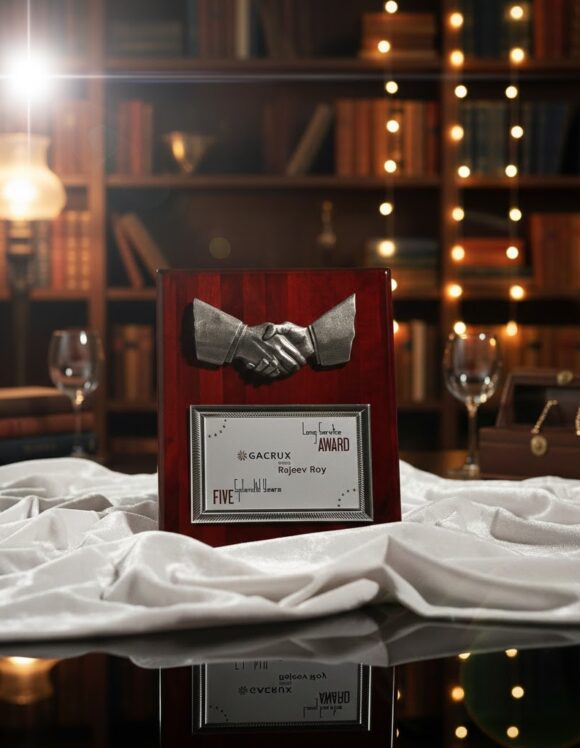 Luxury Handshake Wooden Plaque