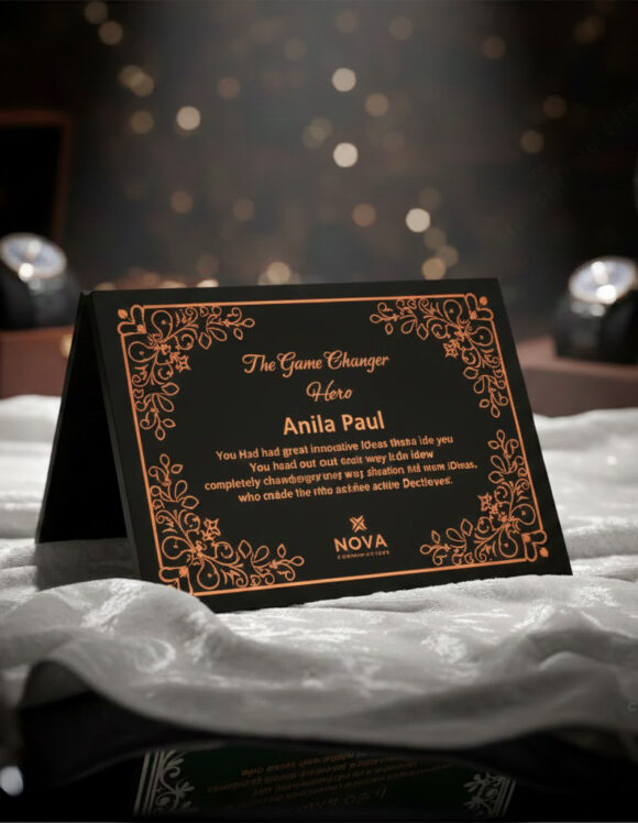 FOLDABLE BRONZE PLAQUE AWARD