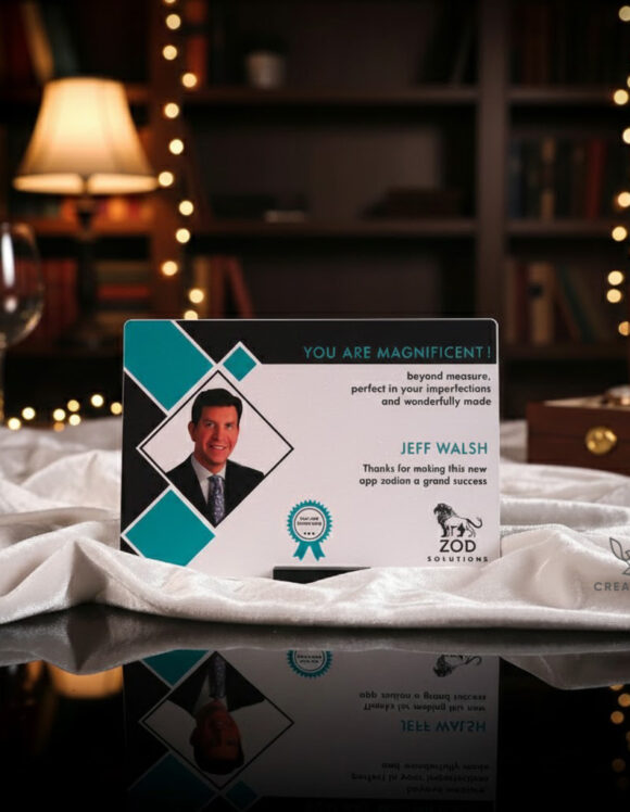 SILVER ALUMINIUM METAL PLAQUE