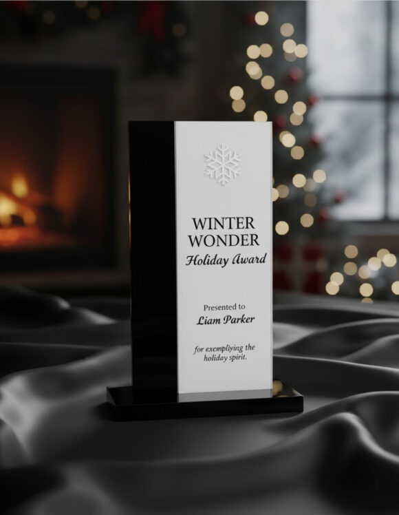 Thick Rectangular Acrylic Award