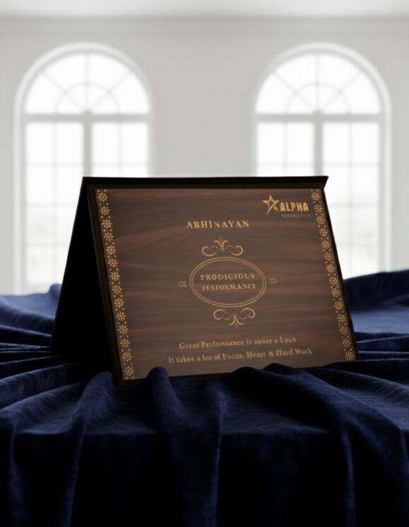 Foldable Silver Plaque Certificate