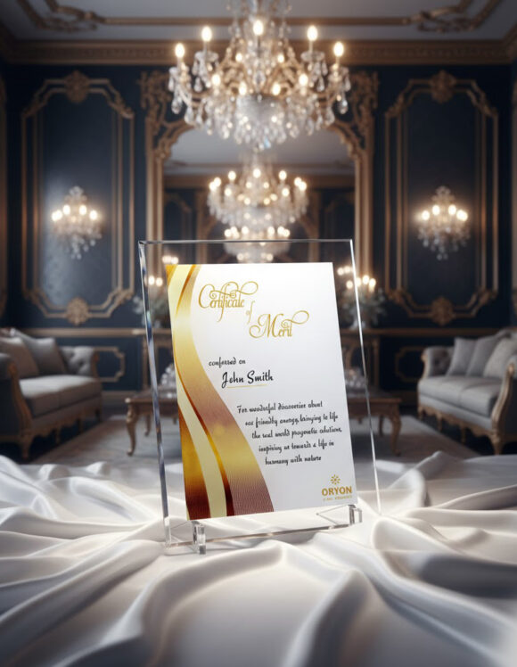 Premium Acrylic Printed Certificate