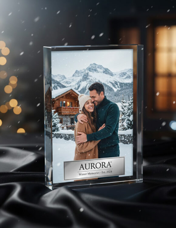 Personalized Acrylic Photo Block with Custom Photo Printing in Premium Clear Acrylic by Creators Trophies Kerala