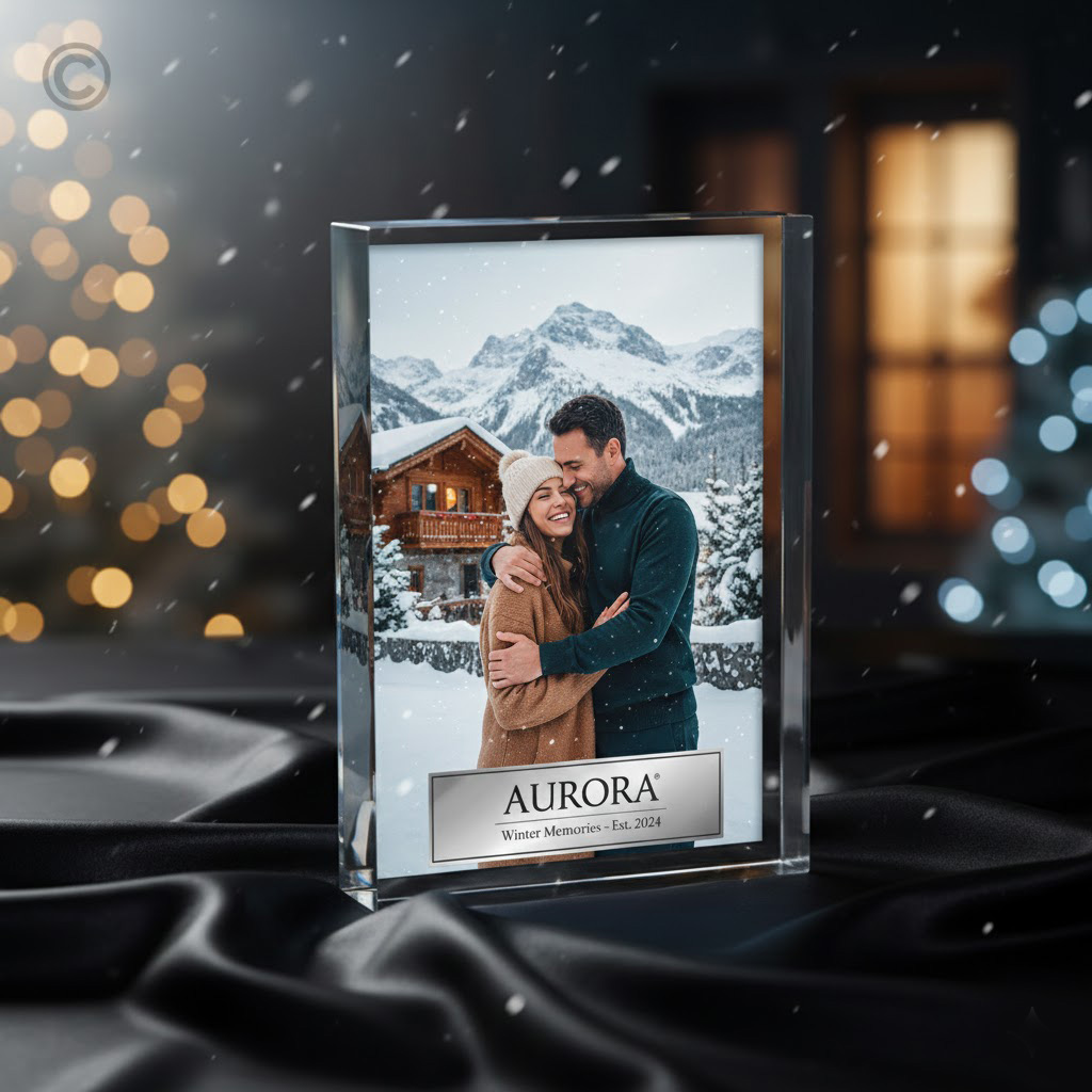 Personalized Acrylic Photo Block | Custom Photo Frame Gift Kerala Personalized Acrylic Photo Block with Custom Photo Printing in Premium Clear Acrylic by Creators Trophies Kerala