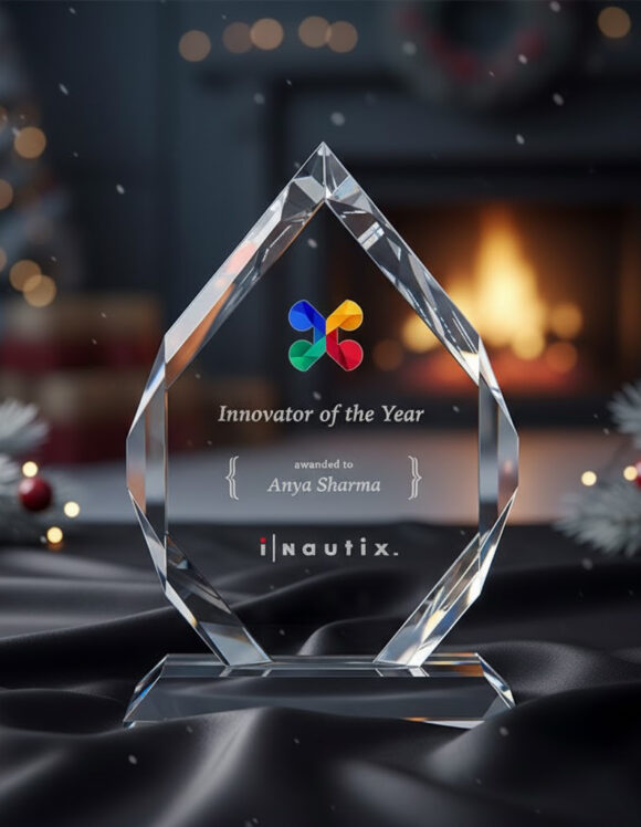 Premium Imported Crystal Recognition Trophy for Corporate Excellence and Employee Achievement Awards
